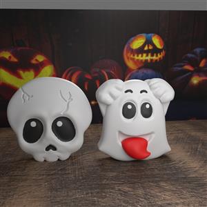 Silicone mold - Halloween with ghosts